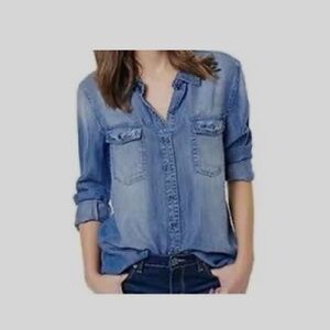 David Bitton Chambray Denim Shirt